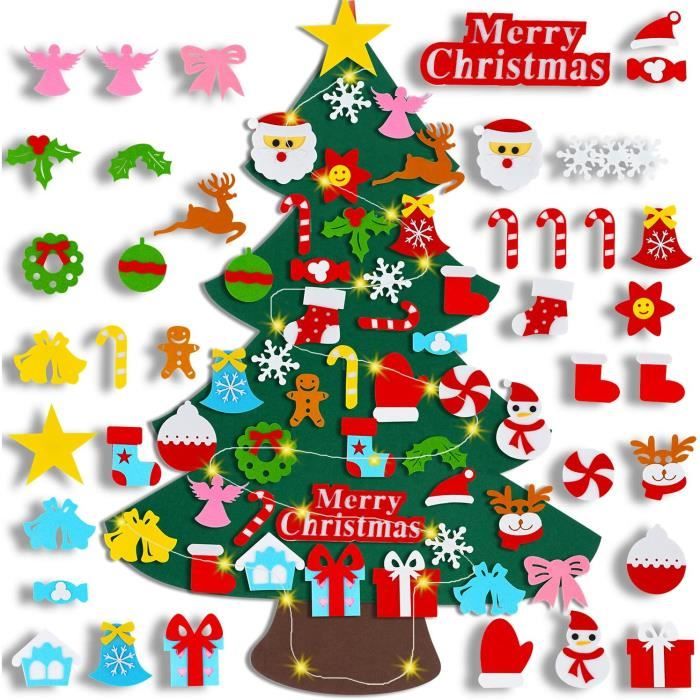 Trimits Kit De Décorations De Noël En Feutre – Clochette Perlée, 11,5x8,5 Cm, Parfait Pour Débutants En Couture