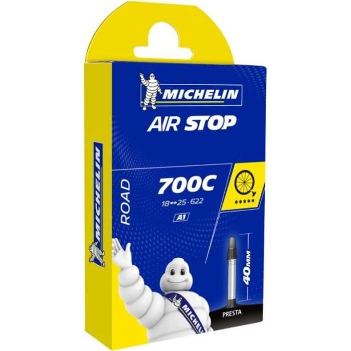 Chambre A AIR Michelin 700C x 18 25 18 25 622 A1 Valve Presta 40MM Velo Roue Route Cdiscount Sport