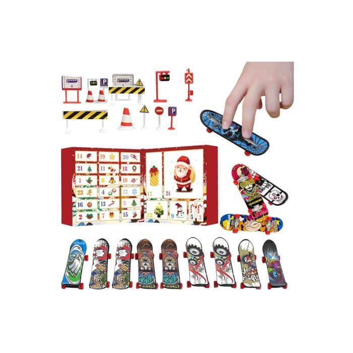Calendrier De L'Avent Finger Skateboard 2025 - 24 Mini Skateboards à Doigts - Jouet Fidget - Cadeau Noël Garçon Fille - 4