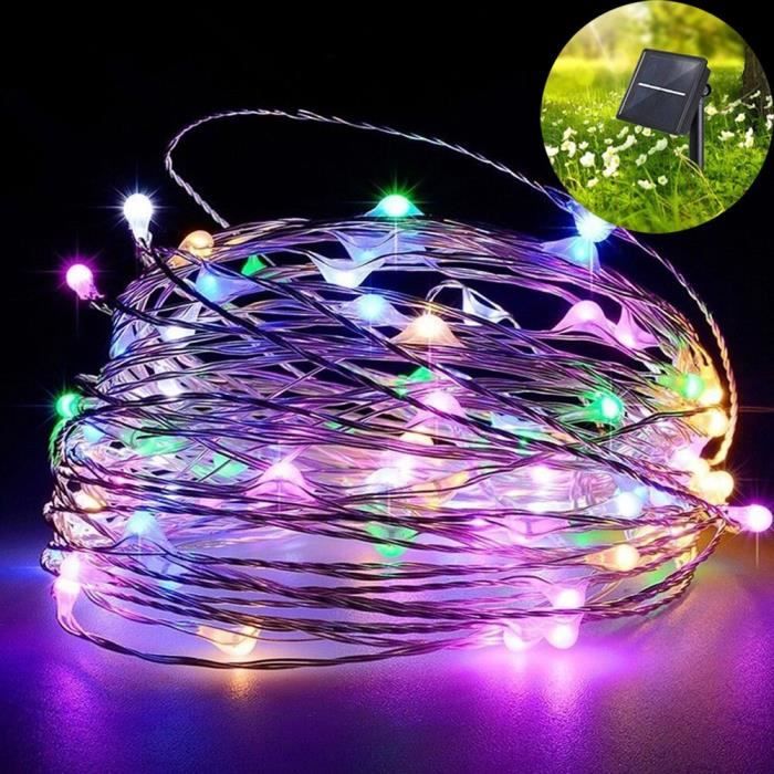 Guirlande Lumineuse Uoging 20x1m LED - Blanc Chaud à Piles, Étanche IP65
