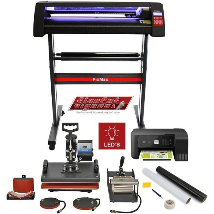 Plotter de Découpe Vinyle – ROLAND – 5 en 1 – Presse à Chaud – Imprimante – Logiciel Signcut Pro