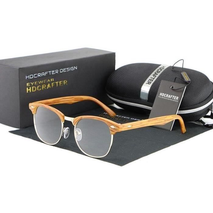 lunette de vue bois homme