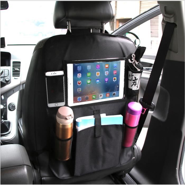 Lot De 2 Organisateurs De Siège De Voiture Étanchés Multifonctionnels Avec Crochets Appui-tête - Sac Rangement Latéral