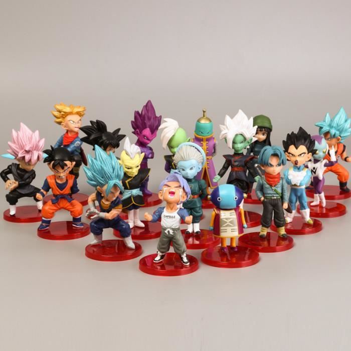 Figurines d'action Dragon Ball Z - Lot de 18 pièces - Goku, Saiyan