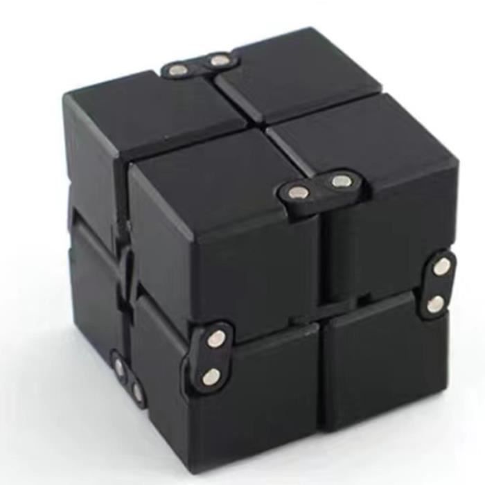 Zerodis Lot De 3 Cubes Infini Plastique – Jouet Décompression Anti-Stress, Cube Rotatif 360° Pour Bureau, Enfants & Adultes