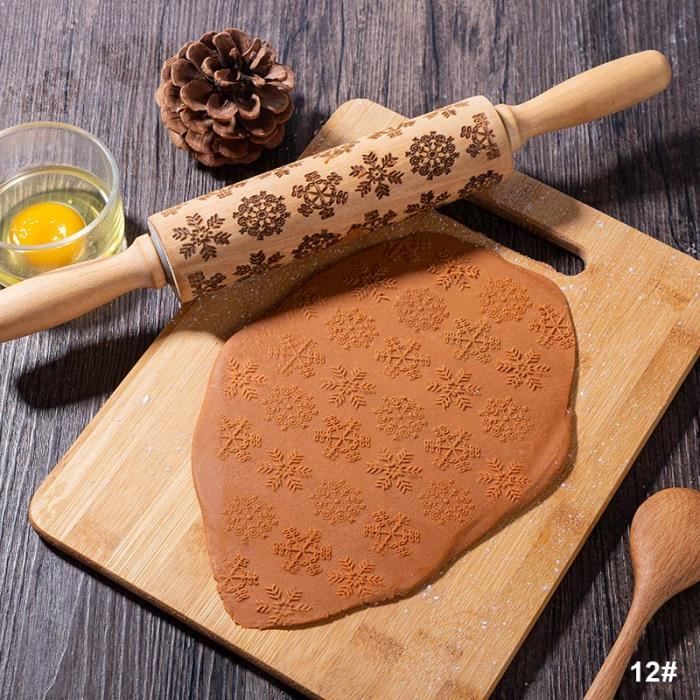 Rouleau à Pâtisserie En Bois Gravure Personnalisée - Idéal Cadeau Créatif Pour Cuisine Et Souvenirs