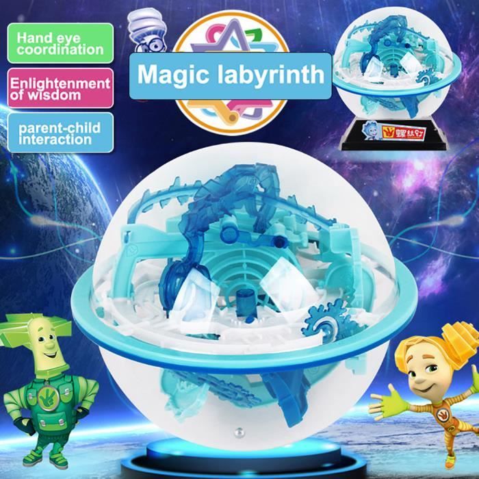 Jeu de Labyrinthe Interactif 3D avec 110 Jeux de Casse-Tête Stimulants Activités pour Filles Enfants de 3 à 5 Ans Jeux de Société Alphabet Figure de Go Math 100s Tableau d'Anxiété pour