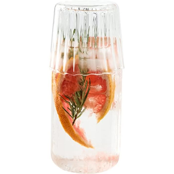 Carafe À Eau De Chevet Et Verre - Carafe À Eau Avec Tasse En Verre Pour Carafe À Eau De Chevet Et Verre - Carafe À Eau Avec Tasse En Verre Pour