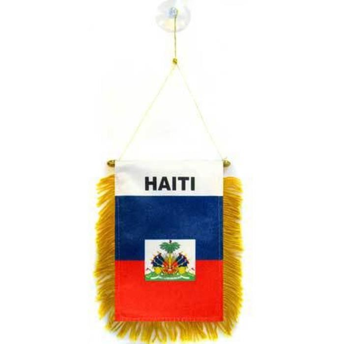 Fanion Haïti 15x10cm - haïtien Spécial voiture - Cdiscount Maison