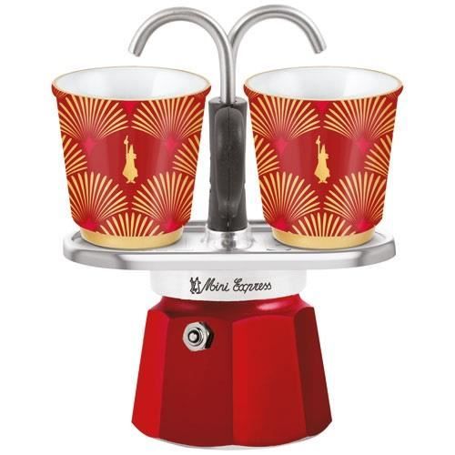 Bialetti Cafetiere mini express rouge glamour+ 2tasses - 004979