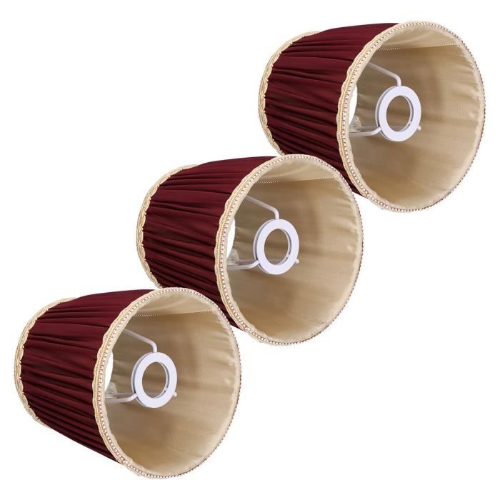 2X Clip Tissu Sur Abat-Jour, La Main E14 Abat pour Mur Moderne de Style Européen Lampe Sconce
