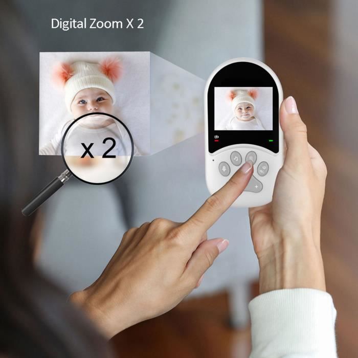 CUQUE Moniteur vid o pour b b Baby Monitor 2.4in cran Night