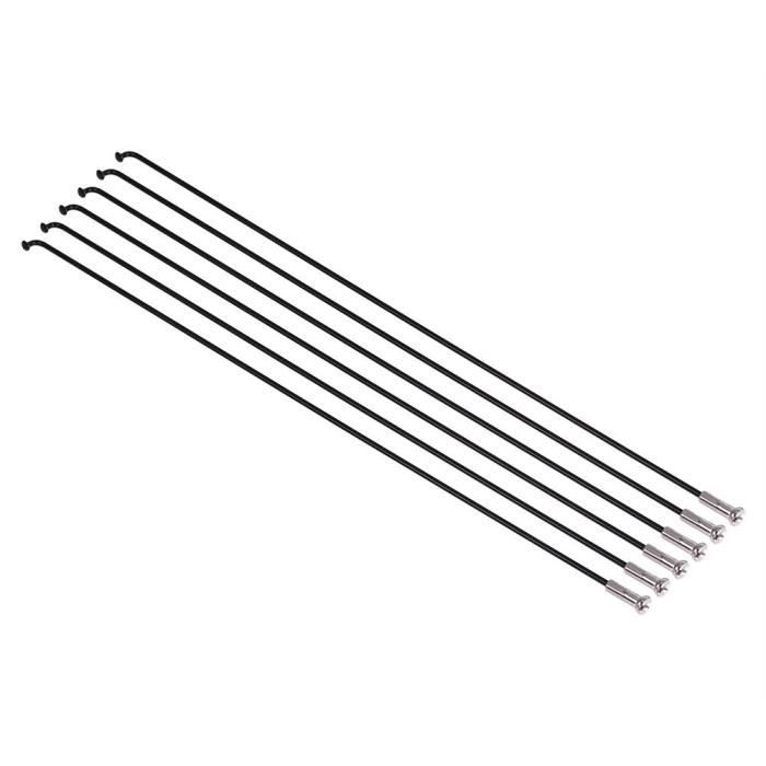 Kit De 36 Rayons De Vélo Noir 14G – Longueur 94 Mm, Acier Renforcé – Remplacement Pour Roues VTT, Vélo De Montagne, BMX