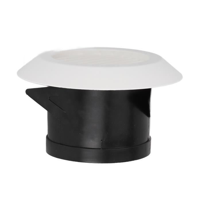 Vent Systems 1 Housse D'aération De Soffite Noire De 15,2 Cm U2013 Persienne Ronde U2013 Housse De Grille U2013 Moustiquaire Intégrée U2013 Aérations