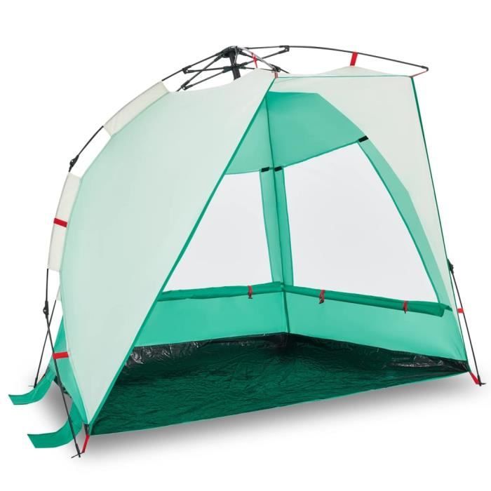Tente Automatique QWORK Pour 1-2 Personnes - Ouverture Rapide, Imperméable Et Anti-UV - Idéale Camping, Pêche, Plage