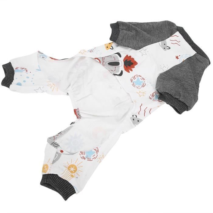 Pyjama Chien Dinosaure – Combinaison Douce Peluche – Pour Chihuahua Et Petits Chiens (Taille XL)