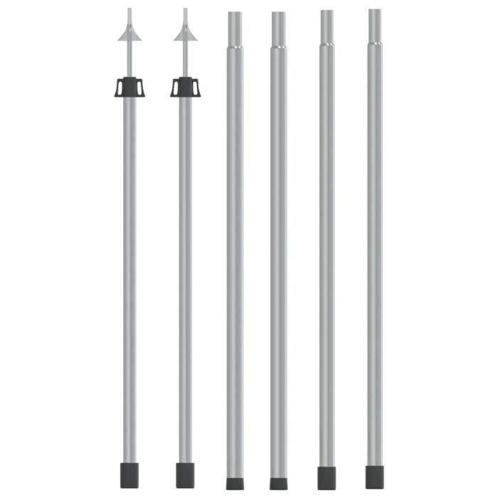 Wolketon 4 pièces poteaux télescopiques pour tente 88-234 cm, mât d'auvent en aluminium Wolketon 4 pièces poteaux télescopiques pour tente 88-234 cm, mât d'auvent en aluminium