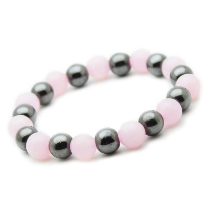 Hématite et quartz rose Outlet