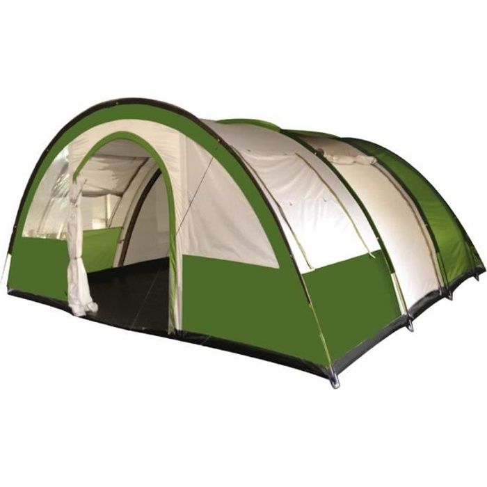Tnt d camping familial 4 prsonns montag instantané pop-up 4 fnêtrs par-solil dim. 2,4L x 2,4l x 1,95H m fibr vrr polystr gris au millur prix