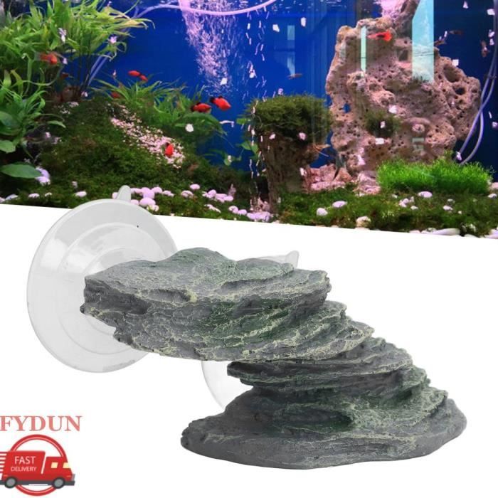 Comparer les prix de FYDUN Plateforme d'escalade pour tortue en résine décorative en forme de roche pour aquarium et reptile