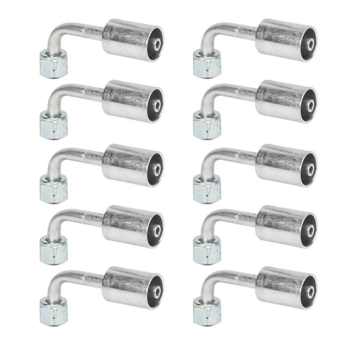 Adaptateur De Tuyau 90° En Aluminium Rouge - Filetage AN8 (3/4" UNF) | Pour Système Carburant, Refroidissement