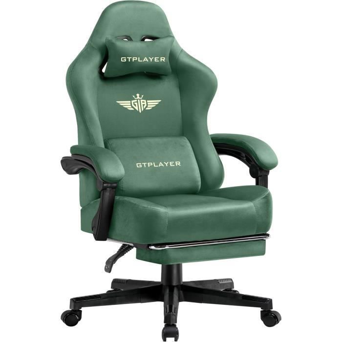 Chaise gaming GTPLAYER Tissu respirant Repose pieds - vue 2