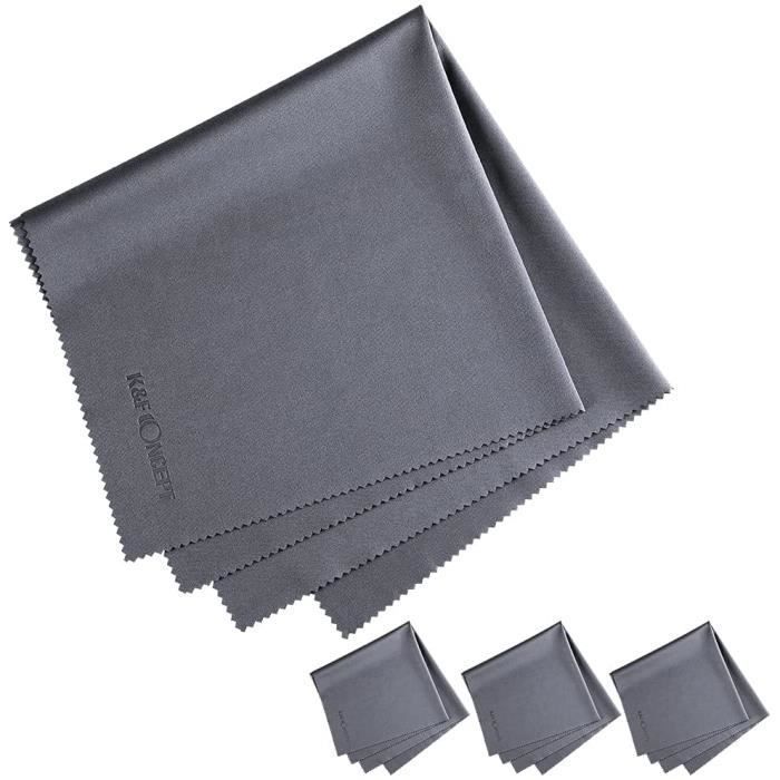 Chiffons Microfibre K&F Concept - 3 Pack Pour Nettoyer écrans, Lunettes Et Objectifs