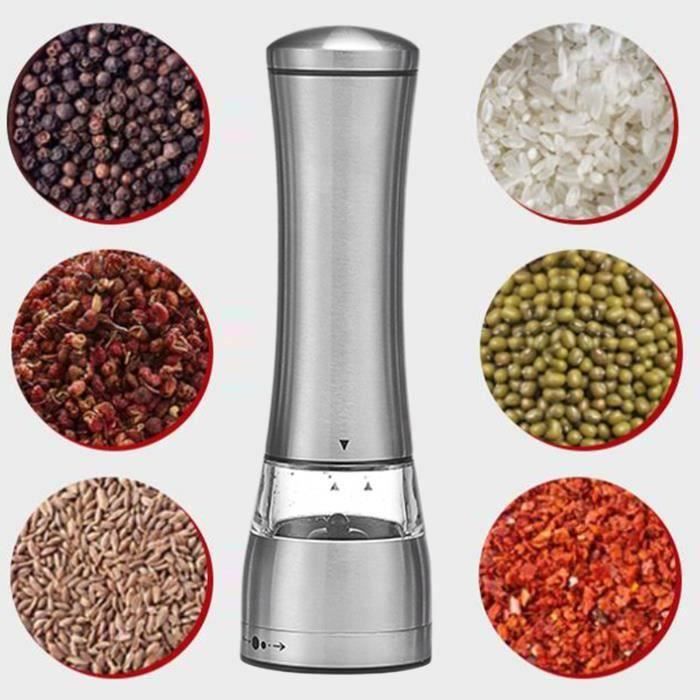 Mini moulin à poivre et sel portable en céramique réglable pour sel de  l'Himalaya, grains de poivre, cadeau de cuisine : : Cuisine et  Maison