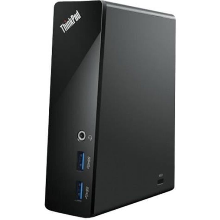Lenovo ThinkPad USB 3.0 Dock Station d'accueil (USB) 10Mb LAN IT pour Thinkpad 13 ThinkPad L460 L560 P40 Yoga P50 T460 …