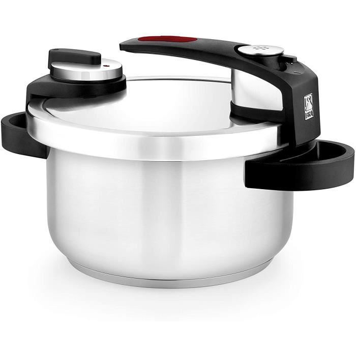 Autocuiseur Tekna Coocotte Minute À Ouverture Facile 4 L Acier Inox 18/10-Tous Feux Dont