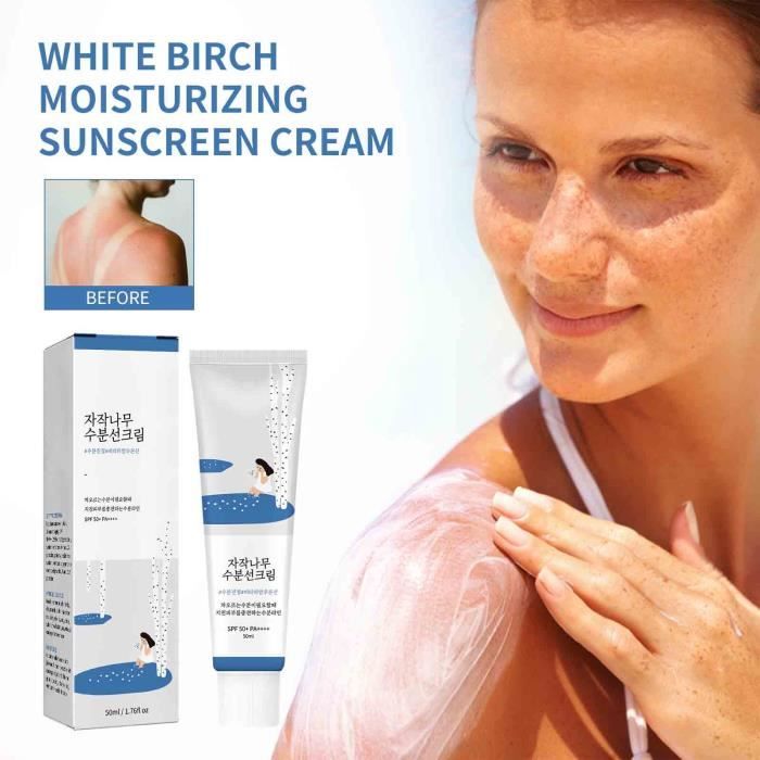 Crème Solaire Crème Solaire Hydratante, Légère, Respirante, Rafraîchissante, Non Grasse, Facile
