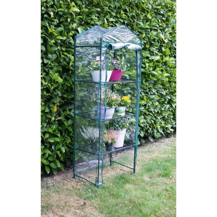 Serre De Jardin Mini En Pvc Impermeable Etagere Avec Bache Amovible Anti Uv Decoration De Balcon Terrasse Pour Plantes Fleurs Legumes Isita Com Mx