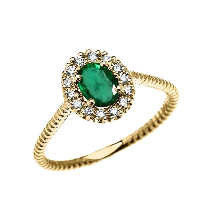 bague or jaune diamant et emeraude bague or jaune diamant et emeraude