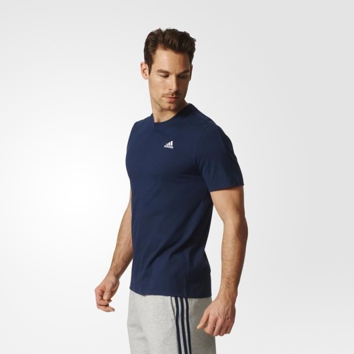 tee shirt adidas homme bleu
