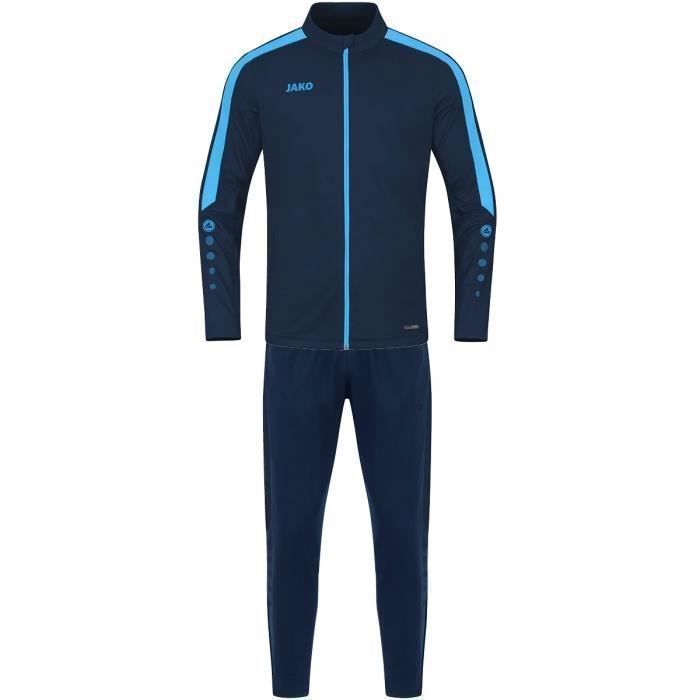 Survetement d entrainement Jako Power Mixte Bleu marine bleu ciel Manches longues Multisport Football Bleu marine bleu ciel Cdiscount Pret a Porter