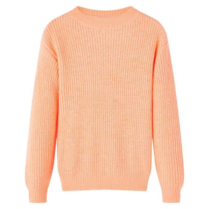 Pull-over tricoté pour enfants VIDAXL - Orange vif - Manches longues - 5 dimensions disponibles Pull-over tricoté pour enfants VIDAXL - Orange vif - Manches longues - 5 dimensions disponibles