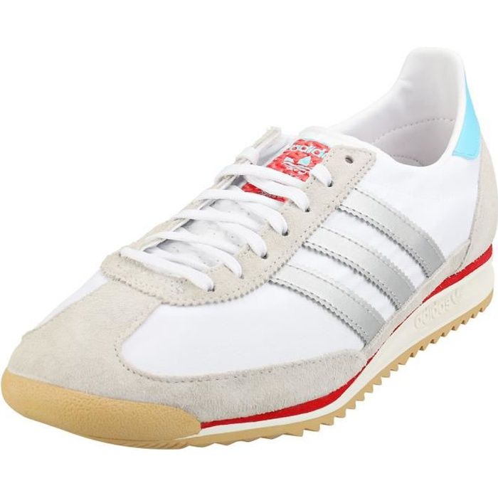 adidas blanche et argent homme