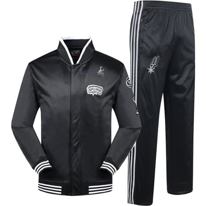 Veste et pantalon de surv tement homme Luxe Blanc Coupe classique taillant normalement