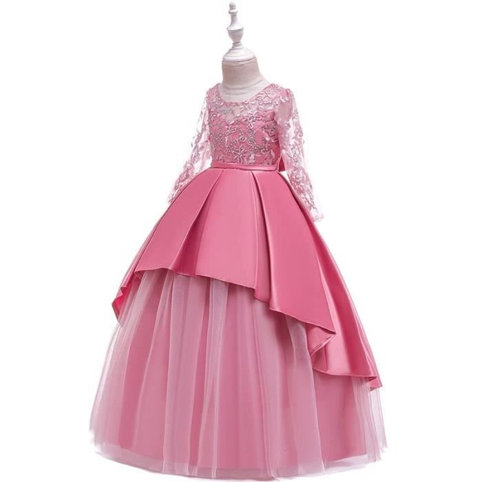 Iiniim Robe Fille Licorne Arc-en-Ciel Robes de Cérémonie Soirée Robe