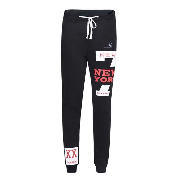 Pantalon de jogging Homme Luxe NEW YORK Tissu stretch Taille