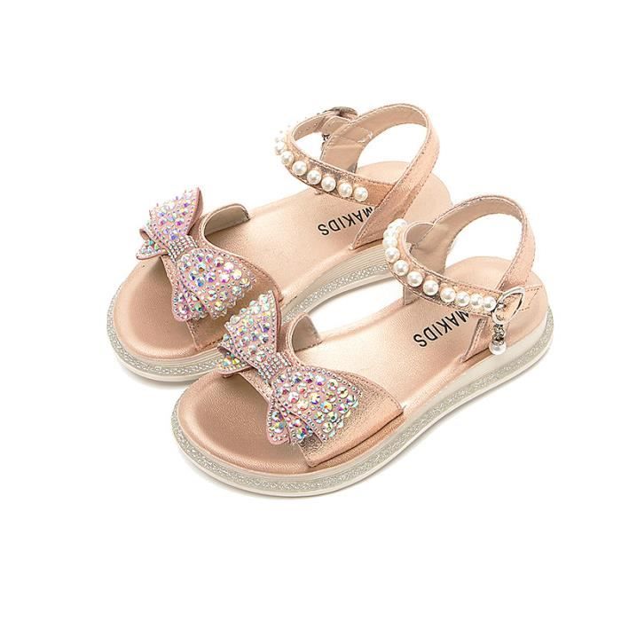 Sandales Enfant Fille Marque Modèle Synthétique Rose - Main Image