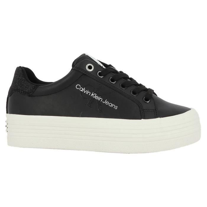 Baskets CALVIN KLEIN JEANS VUL Plateforme Femme Noir Noir Cdiscount Chaussures