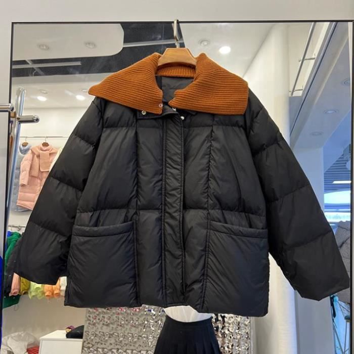 Veste Polaire Femme Avec Capuche Couleur Pure - Mode Femme Hiver 2025 Avec Poches Chic Running Mode Manteaux Chaud Respirante Vestes À Boutons Randonnée Marine S