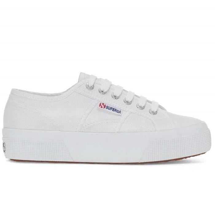 Superga blanche discount plateforme