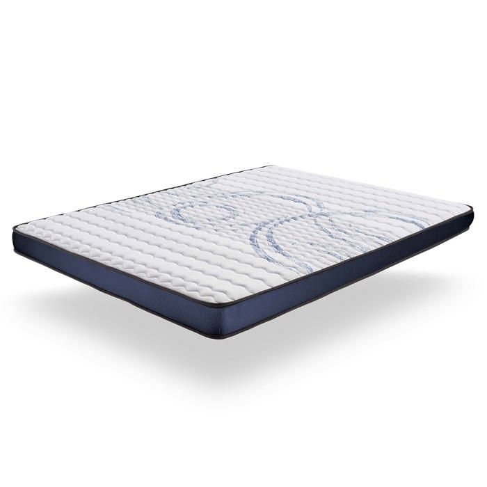 Matelas ERGOLUX 180 x 200 cm Mousse HR Multicouches - Adaptation Flexible Progressive - Réversible - Sommeil Réparateur