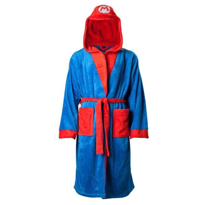 Super Mario Robe de chambre personnage Mario XS M Cdiscount Maison