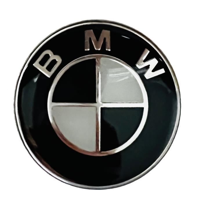 Embleme logo de volant 45mm bmw noir JB04