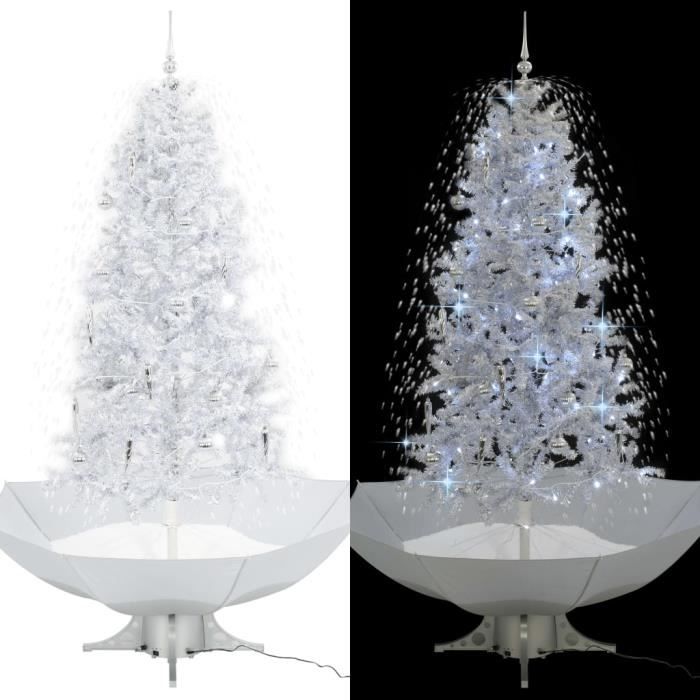 Sapin De Noël Artificiel 75 Cm Avec Neige Tombante Et Lumières LED - Musique Intégrée - Pour Intérieur - 9