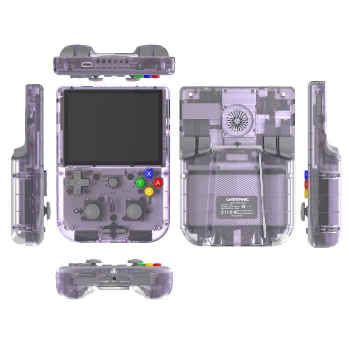 RGB20SX - Console Portable Rétro Avec 20 000 Jeux, écran IPS 4 Pouces, HDMI, Batterie 5000 MAh, Jaune