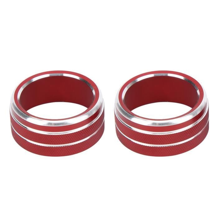 3Pcs Boutons Climatisation Voiture - Anneaux Déco Ventilation Alliage Aluminium Pour Classe A B E GLK GLA CLA GLE ML GL